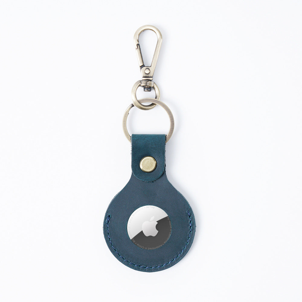 Wholesale Leather Case Luggage Location Tracker Keychain